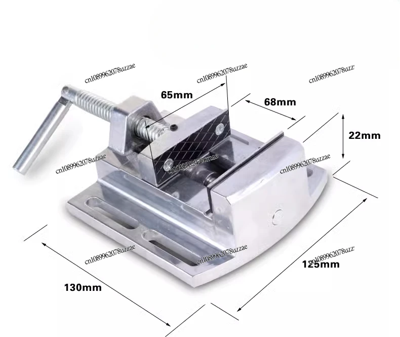 Aluminum Alloy Small Pliers 2.5-inch Flat-mouth Pliers, Thick Track, Precise Clamping, Matching Li Rongjie Small Bench Drill