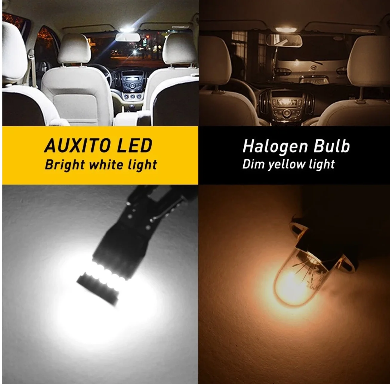 2X T10 Canbus License LED Side Marker Dome Map Light Bulbs 194 168 2825 24SMD