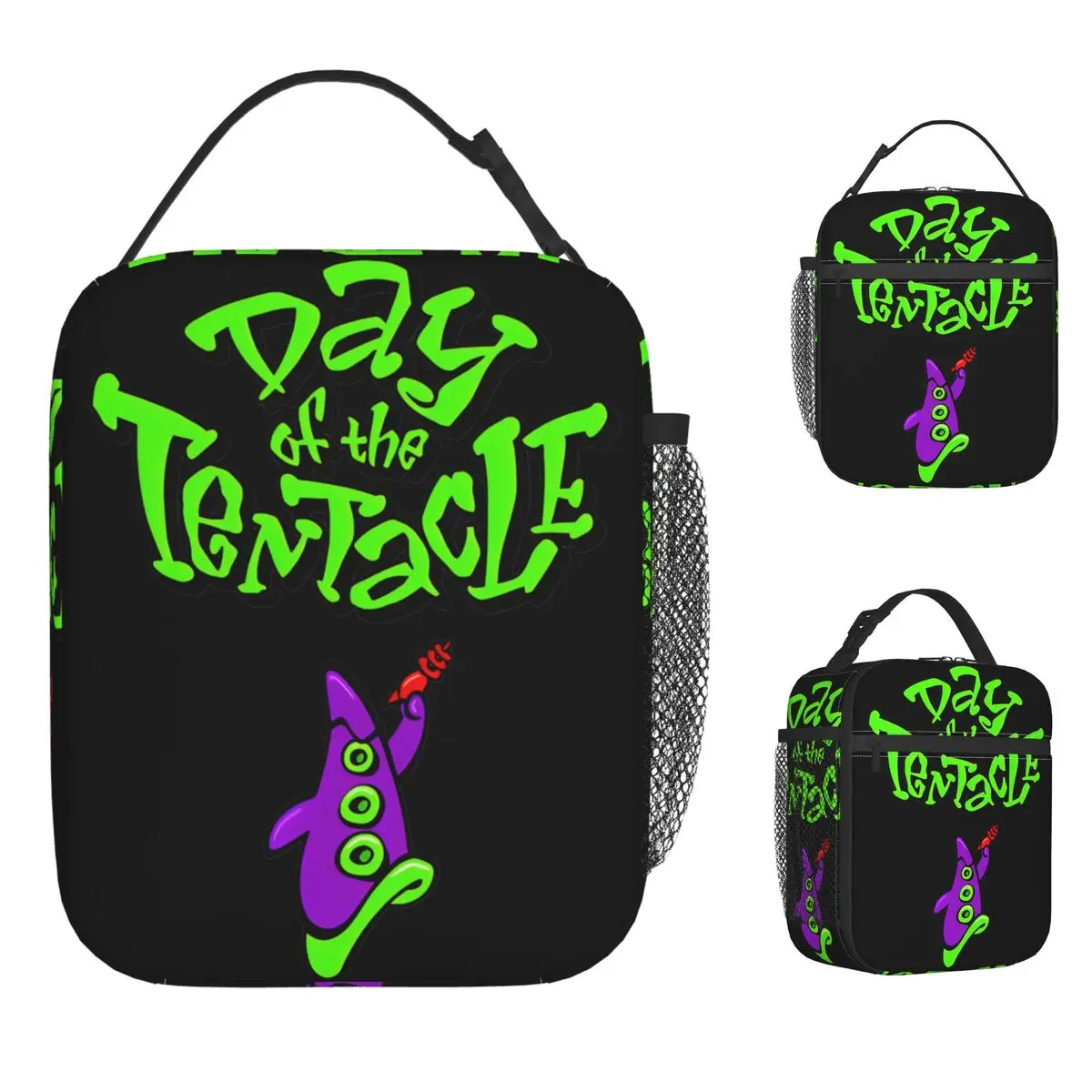 

Maniac Mansion Day Of The Tentacle Сумка для обеда для унисекс Графический дизайн Ланч-бокс Портативные Оксфордские термосумки для обеда