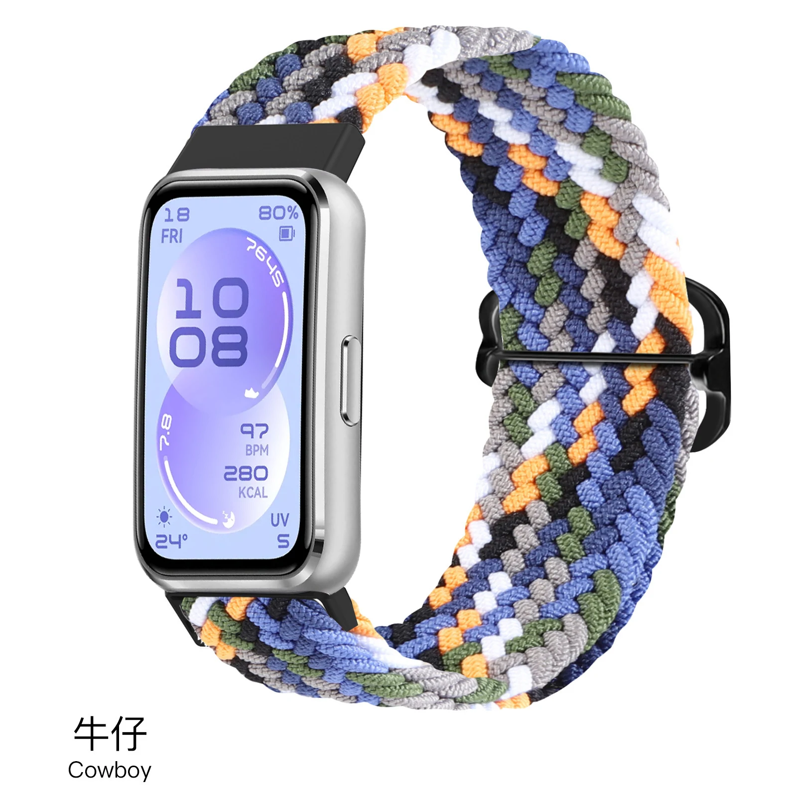 Strap for Huawei Band 7 8 9 10 11 Pro Accessories Adjustable Braided solo loop Wrist Elastic Bracelet Correa Huawei Band 11 band