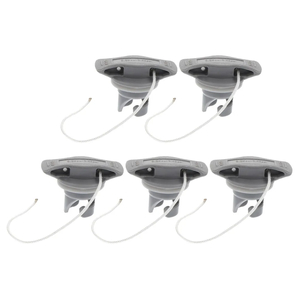 

5 Pcs Air Valve Cover Accessories High Pressure Boat Paddle Board Kayak Inflatable Lock Cap Adapter Pvc Canoe
