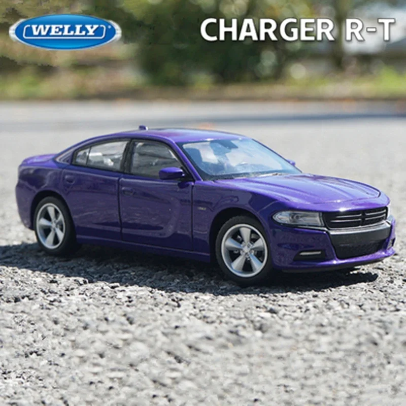 

WELLY 1:24 2016 DODGE CHARGER R/T Alloy Sports Car Model Diecasts Toy Metal Race Car Model Simulation Collection Gifts