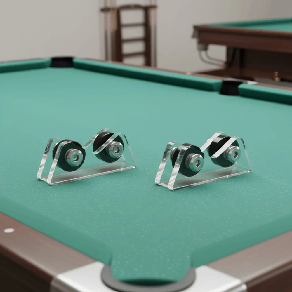 

2Pcs Billiard Equipment Billiard Cue Straightness Checker Club Use Alignment Device Cue Maintenance Tool Cue Care Cue Roller