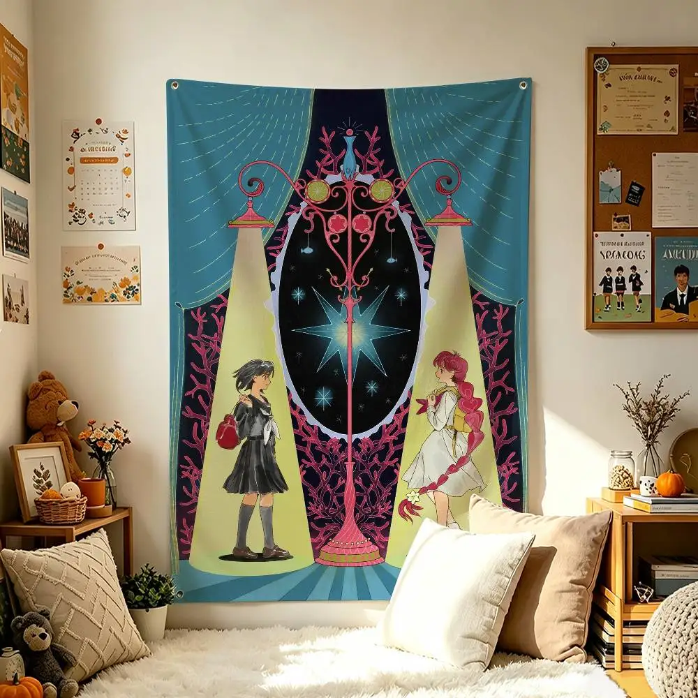 G-Goodbye L-Lara M-Mari O-Otsu Home Decor Vertical Flag Indoor Outdoor Hanging Decor for Bedroom Background Tapestry Wall