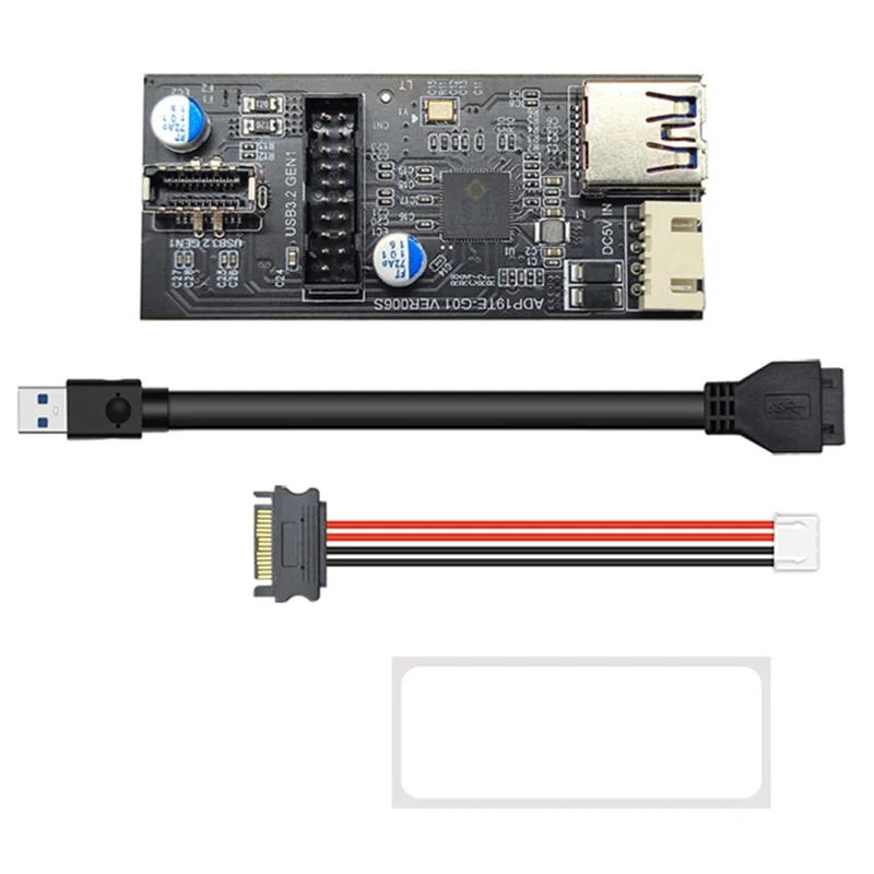 Header 19Pin auf Typ E + Motherboard 1 auf 2 Splitter USB 3.0 Hub(A)_QWE