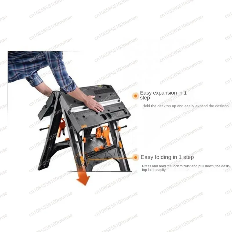 NEW Load 135KG Multifunctional folding woodworking workbench DIY workbench portable tool table strong clamping force tools