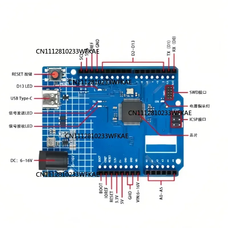 For Arduino UNO R4 Minima ESP32-S3 Type-C USB board WIFI Edition Development Board Compatible Programming Learning Controlle