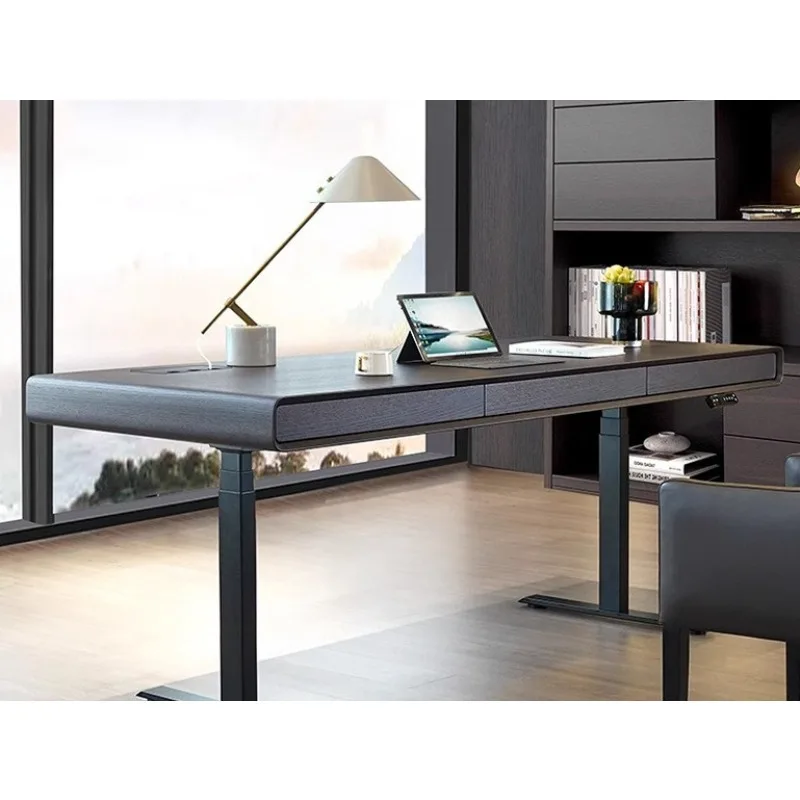 

Электрический подъемный стол Письменный стол Итальянский минималистский современный светлый роскошный стол