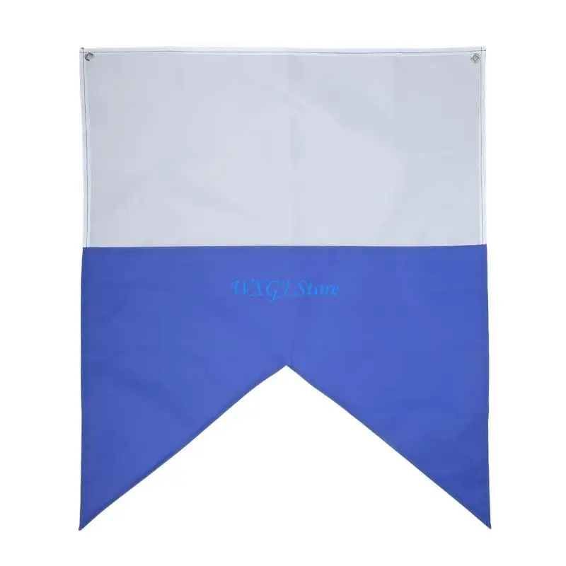 37JE Underwater Blue & White Dive Flags Marine Diving Warning Flags for Safety Reminder
