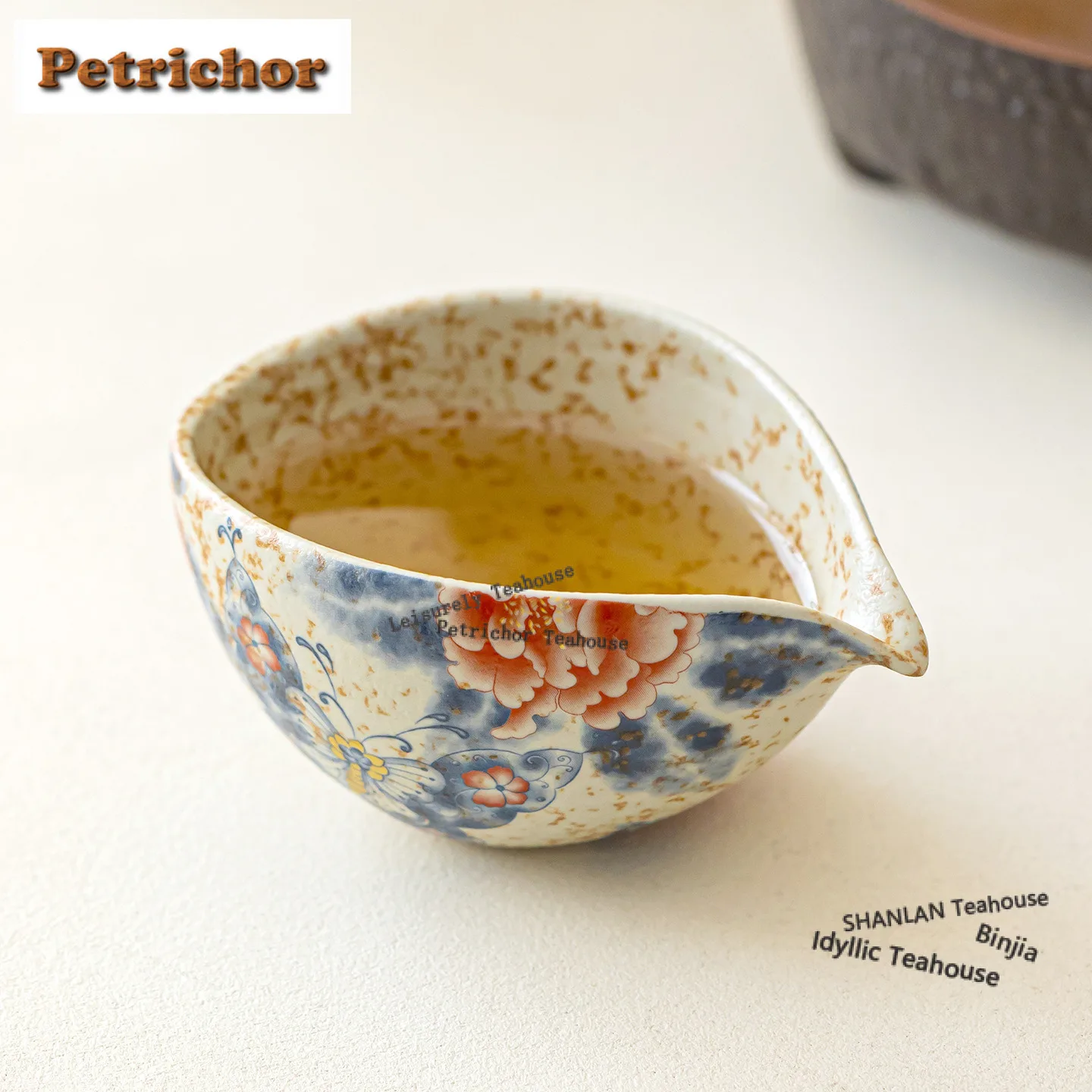 200 مللي الكراميل الصقيل فراشة الفاوانيا القمر قارب إبريق الشاي تقسيم الشاي تشا هاي موزع العدالة كوب معرض القدح درينكوير اكسسوارات