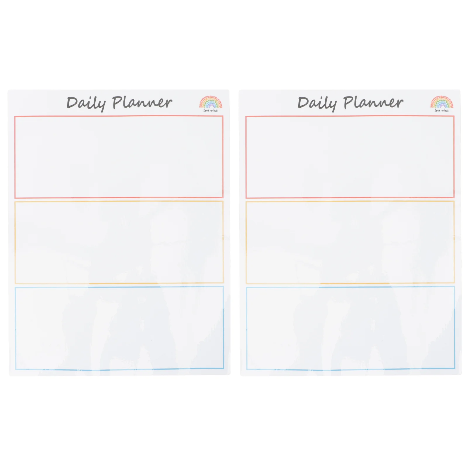 2 個の磁気メッセージボード多目的消去可能な毎日のスケジュールノートマグネットプランナー家庭用学校用