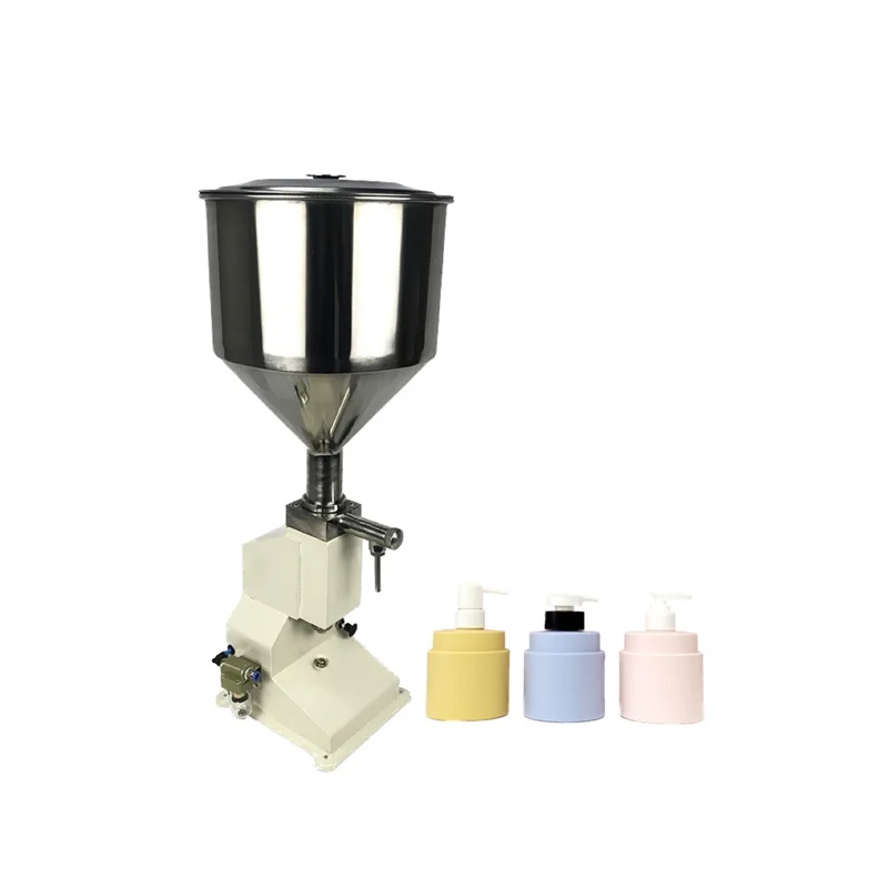 A02 Bottled shampoo small dose pneumatic filling machine Cosmetic milk trial filling machine