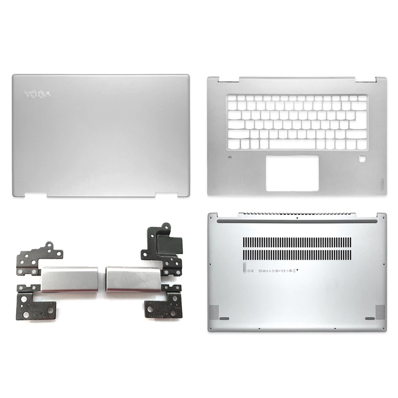 

NEW Top Back Cover/Palmrest/Bottom Case/Hinges Laptop For Lenovo Yoga 720-15 720-15IKB LCD Back Cover Silver