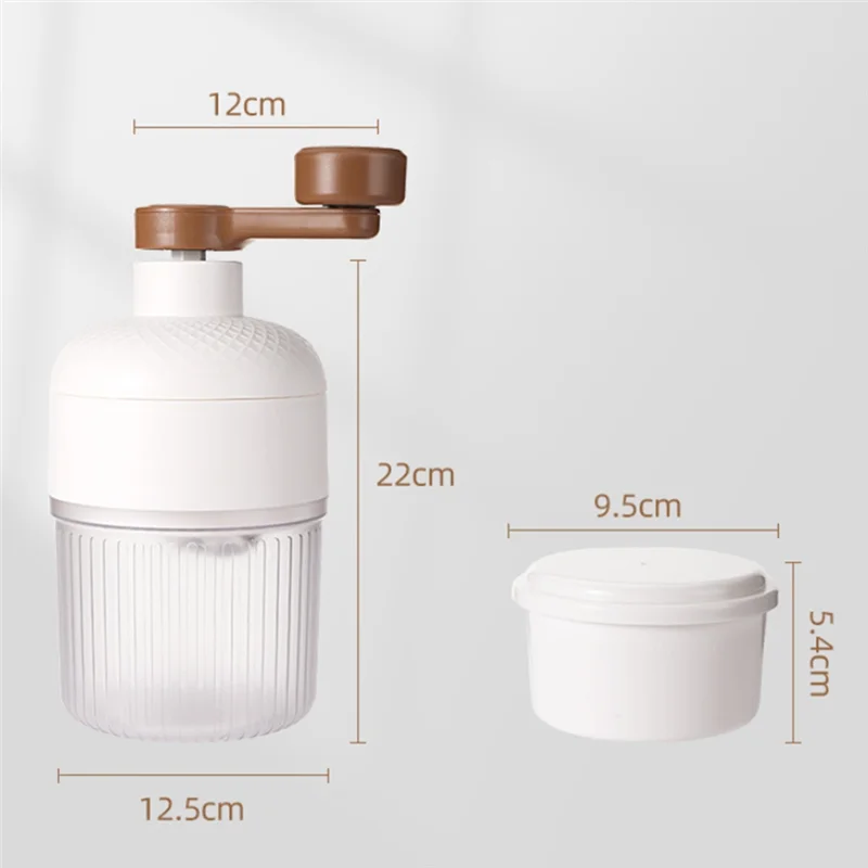 BBNV-Ice Maker Tritaghiaccio manuale, macchina per cono di neve Mini rasoio per ghiaccio portatile per uso domestico per cono di neve, granita, ghiaccio tritato