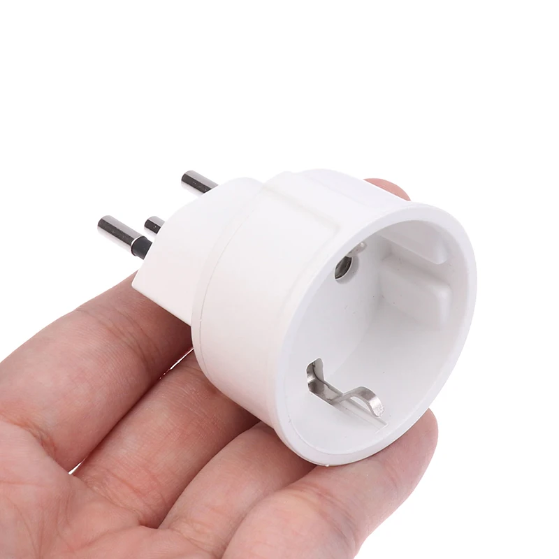 1 Piece Embedded  Adapter Converter Plug EU DE Germany Socket 3 Pin  Plugs Adaptor  Plugs Turn To French Plugs