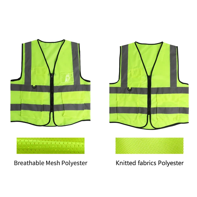 Safety High Visibility Vest Adjustable Security Vests Traffic Night Outdoor For Running Cycling Sports 3