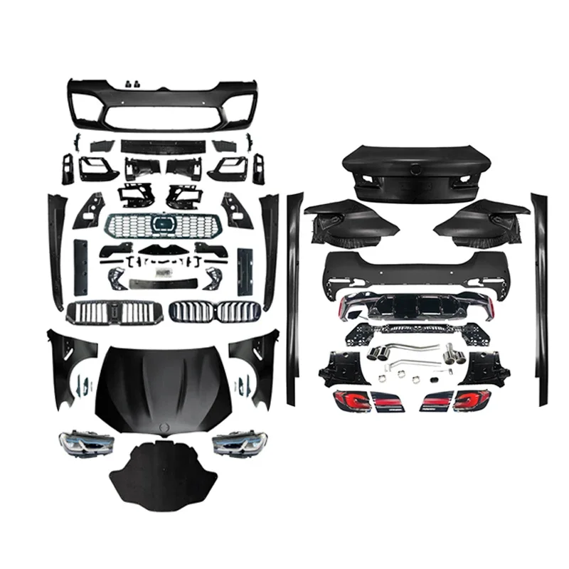 1vs1 Car Body Kit for 5 Series F10 Upgrade to G30 LCI M5 Style Look Trunk Cover Front Rear Fenders Auto Parts