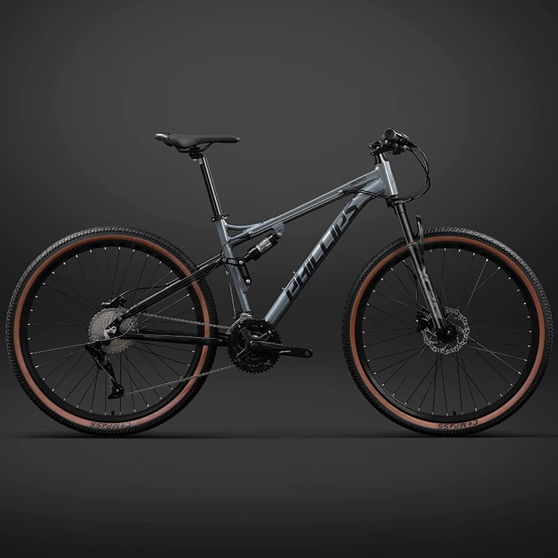 27.5 inch Soft Tail Mountain Bike 27/30/33 Speed Off-road Cross Country Dual Damping Racing MTB Aluminium Alloy Mountain Bicycle