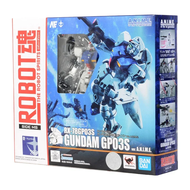 Bandai Genuine Gundam Anime Figure The Robot Spirits RX-78 GP03S Collection Gunpla Anime Action Figure Toys for Children