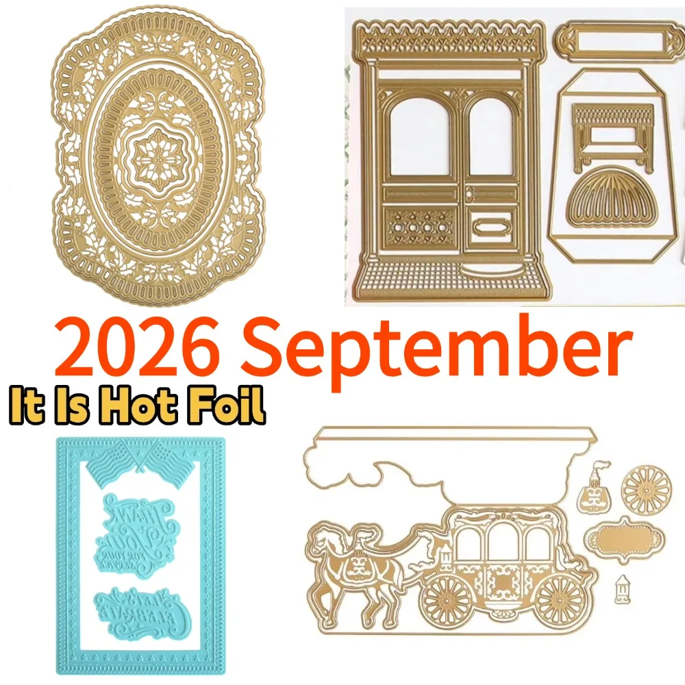 Gilded Small Blessings Metal Cutting Data Slimline Essentials Scrapbooking Card Stencil Cut Die for DIY Handmade Card Crafts