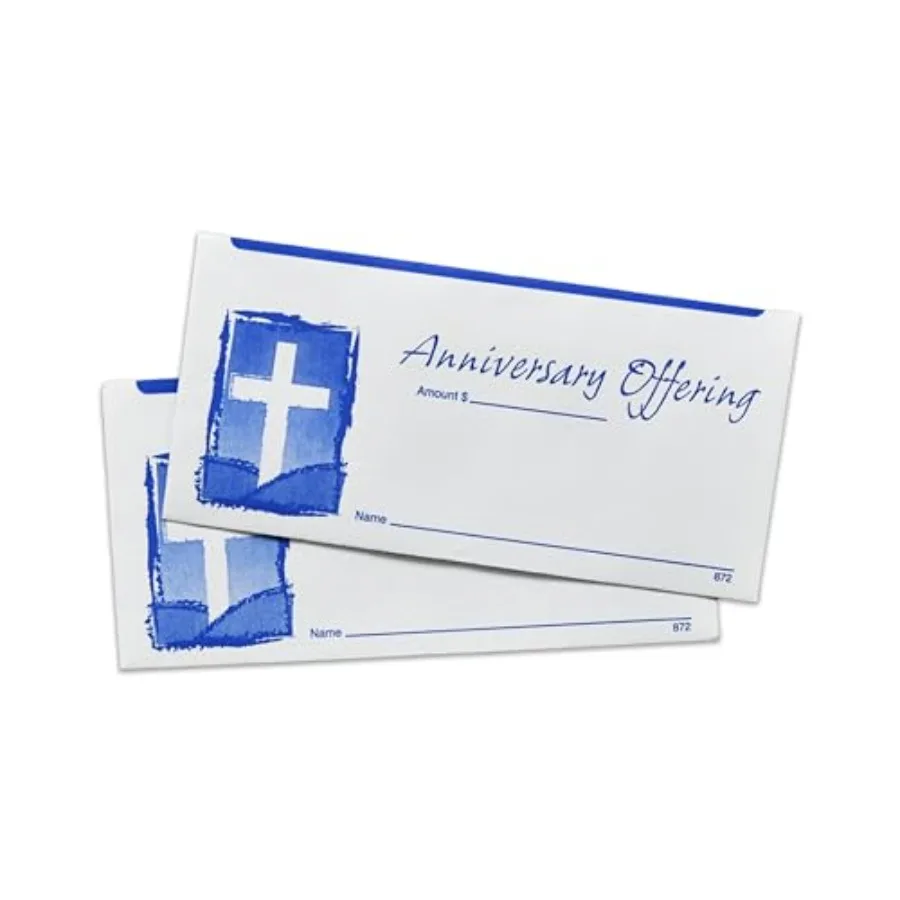 

Anniversary Offering Envelopes for Church 3" x 6 5/16