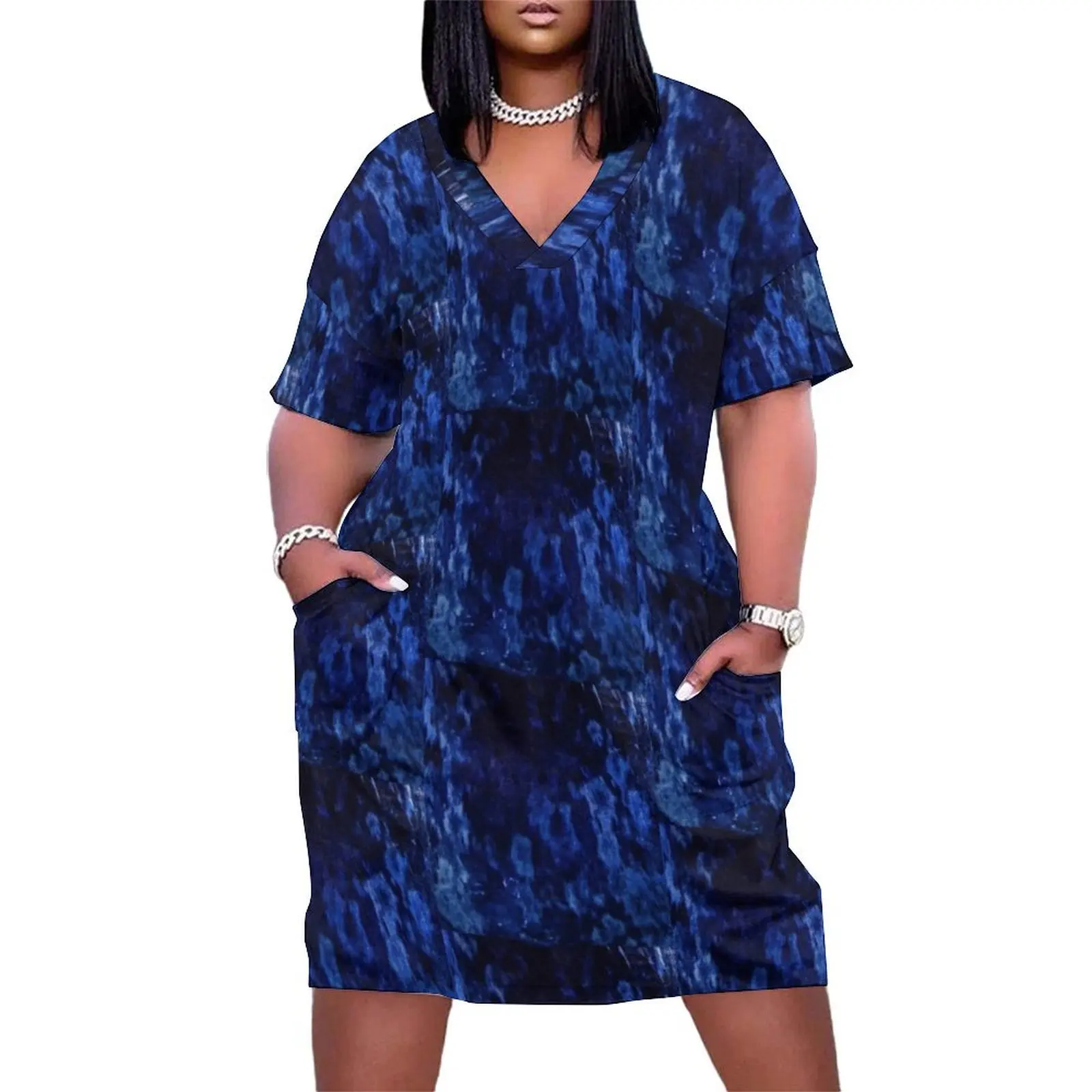 Blue Seal Loose Pocket Dress women party dresses Woman's evening dress woman dress Clothing