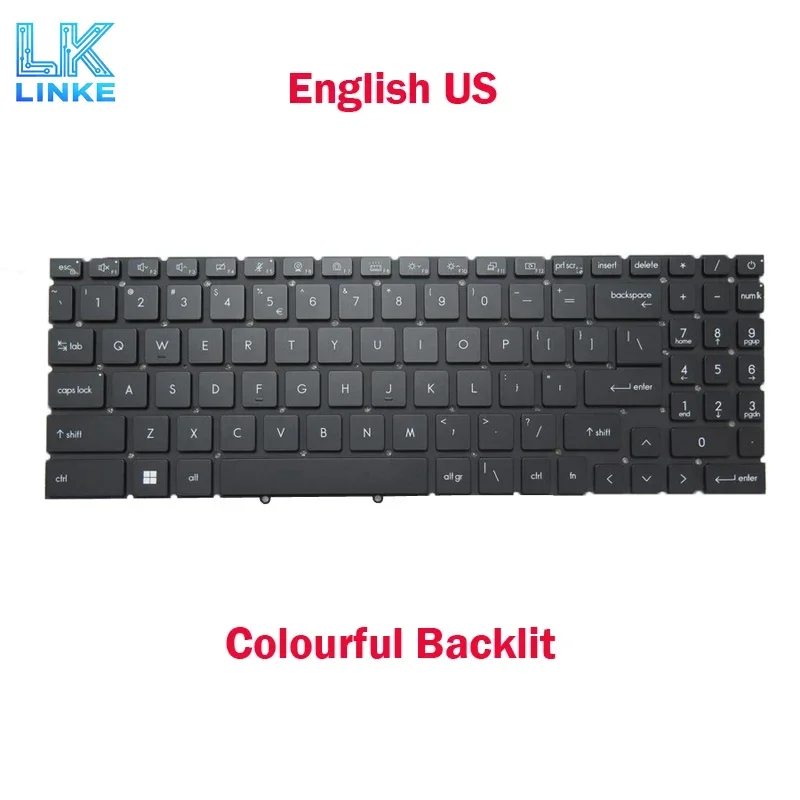 Laptop RGB Backlit Keyboard For MSI Stealth 17 Studio A13VI A13VH A13VE A13VF A13VG MS-17P2 Stealth 17 Studio A13VI-017US 012US