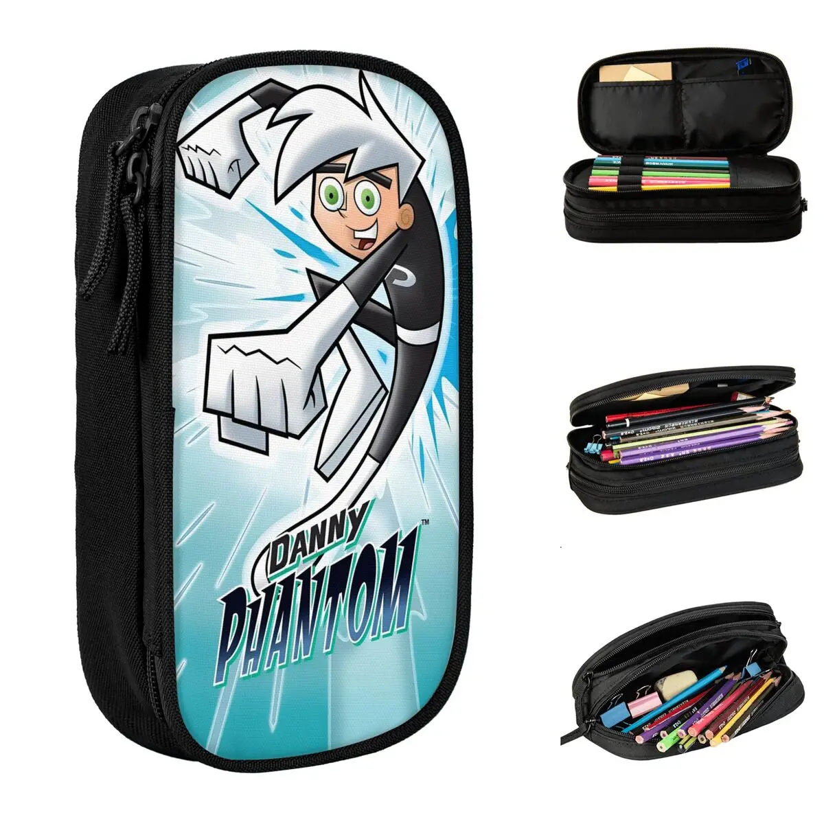 

Dannys Phantoms Pencil Case Double Layer Large Capacity Office Supplies Pencil Box Gift