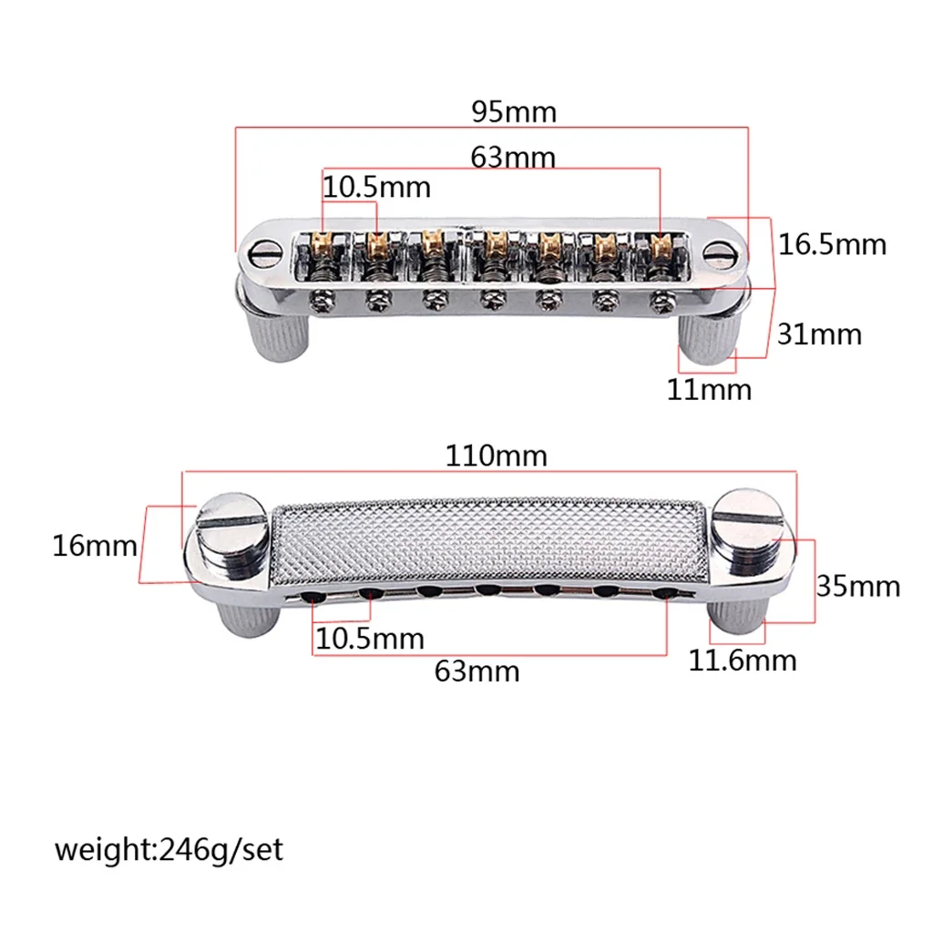 

New 7 Strings Electric Guitar Bridge For Tune-O-Matic seven Strings Made in Korea Guitar Parts & Accessories
