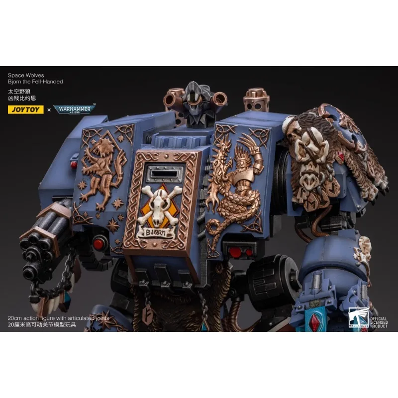 [Przedsprzedaż]JOYTOY Warhammer 40K figurka Space Wolves Bjorn The Fell-Handed figurki Anime wspólne ruchome kolekcja modeli zabawka