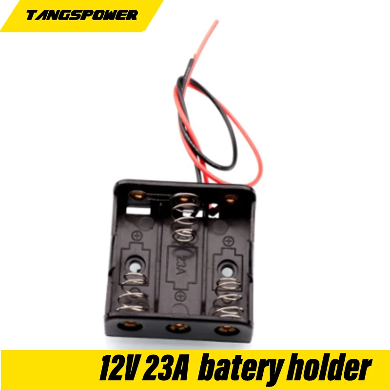 5PCS 12V 23A Battery Holder with WireLead Rechargeable Battery Case Storage Box Diy 1/ 2/3slot*12V23A Shell Housing