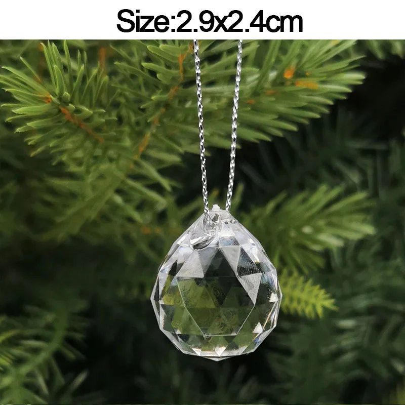 5 Stück Weihnachtsdekorationen für Zuhause, Kristall-Acryl-Ornamente, Schneeflocken, Elch, Weihnachtsbaum-Hängeanhänger, Navidad 2026 Neujahrsgeschenk – Detail 16