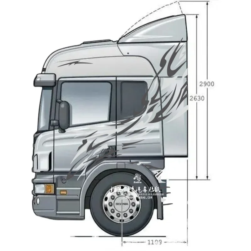 Truck Stickers for 1/14 RC TAMIYA Scania Mud Tractor New Personalized Stickers customizable stickers Scania R620