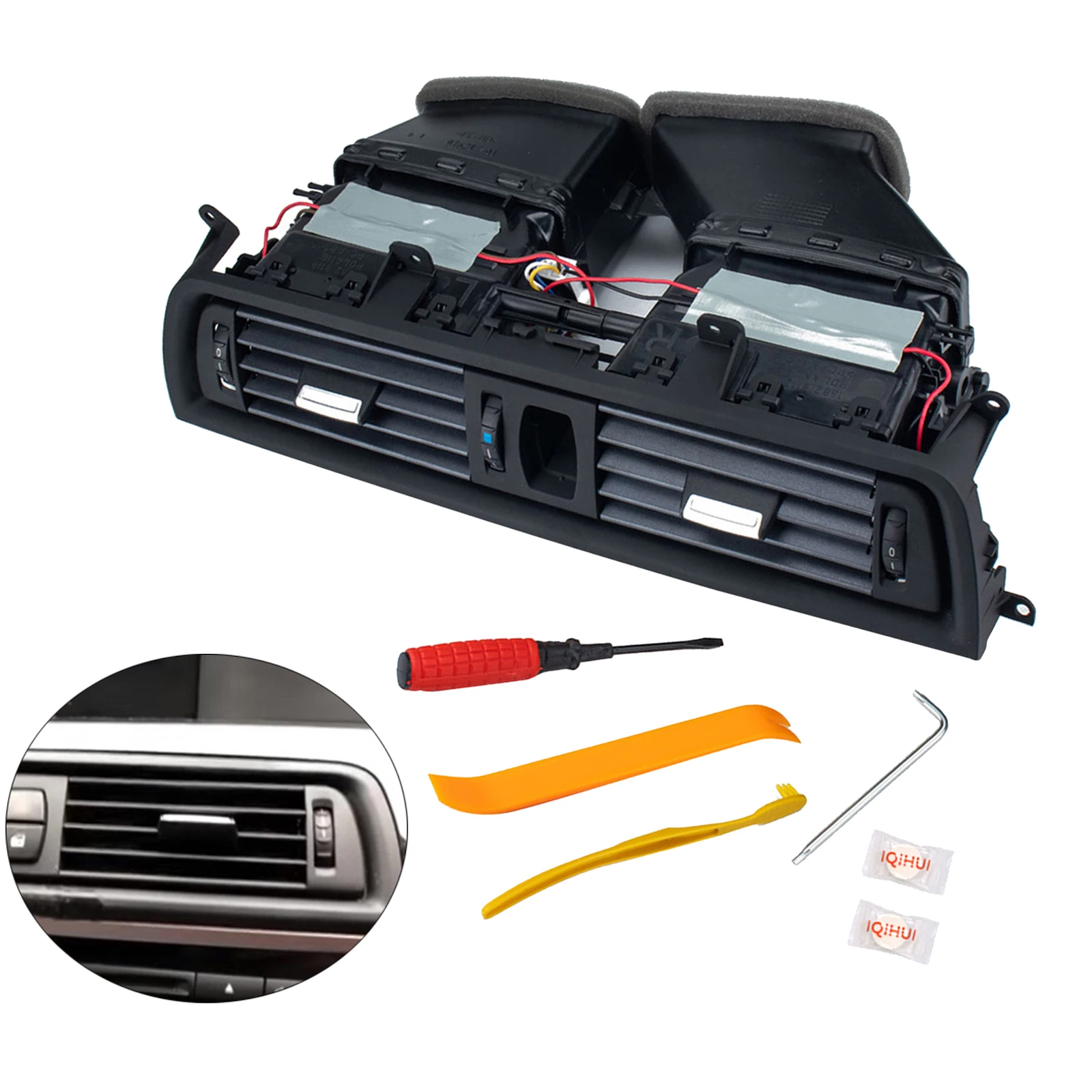 

Durable Front Air Vent Grille Center for 535i 2010-2016 525i - 2010-2016