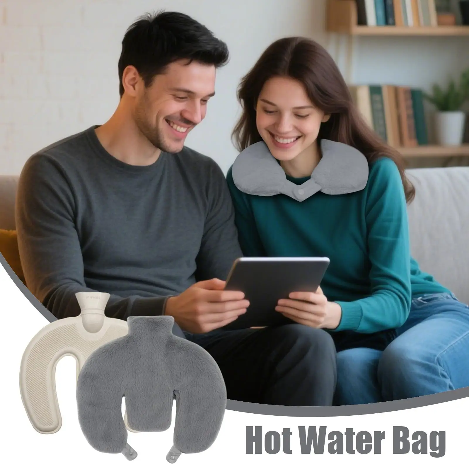Hot Water Bottles Neck Comfortable Leak-Proof Soft U Shaped Winter Neck Heating Wrap For Winter Cold Weather Mom Senior Back