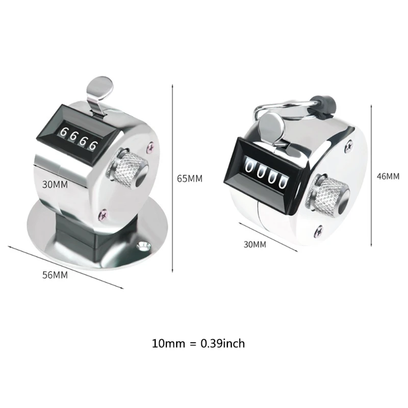คู่มือการนับ Max.9999 เคาน์เตอร์มือคลิก Golf Clicker Handheld Tally Counter Mini Mechanical Digital Golf Clicker Dropship