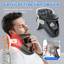 Neck Traction Device Adjustable Neck Support Inflatable Cervical Vertebra Tractor Stretching Brace Spine Relax