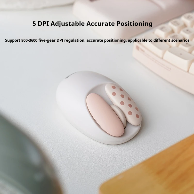 Lofree 2.4G Bluetooth Wireless Mouse Replaceable Keys 5 Levels of Sensitivity for Notebook Flat Computer Office Game General