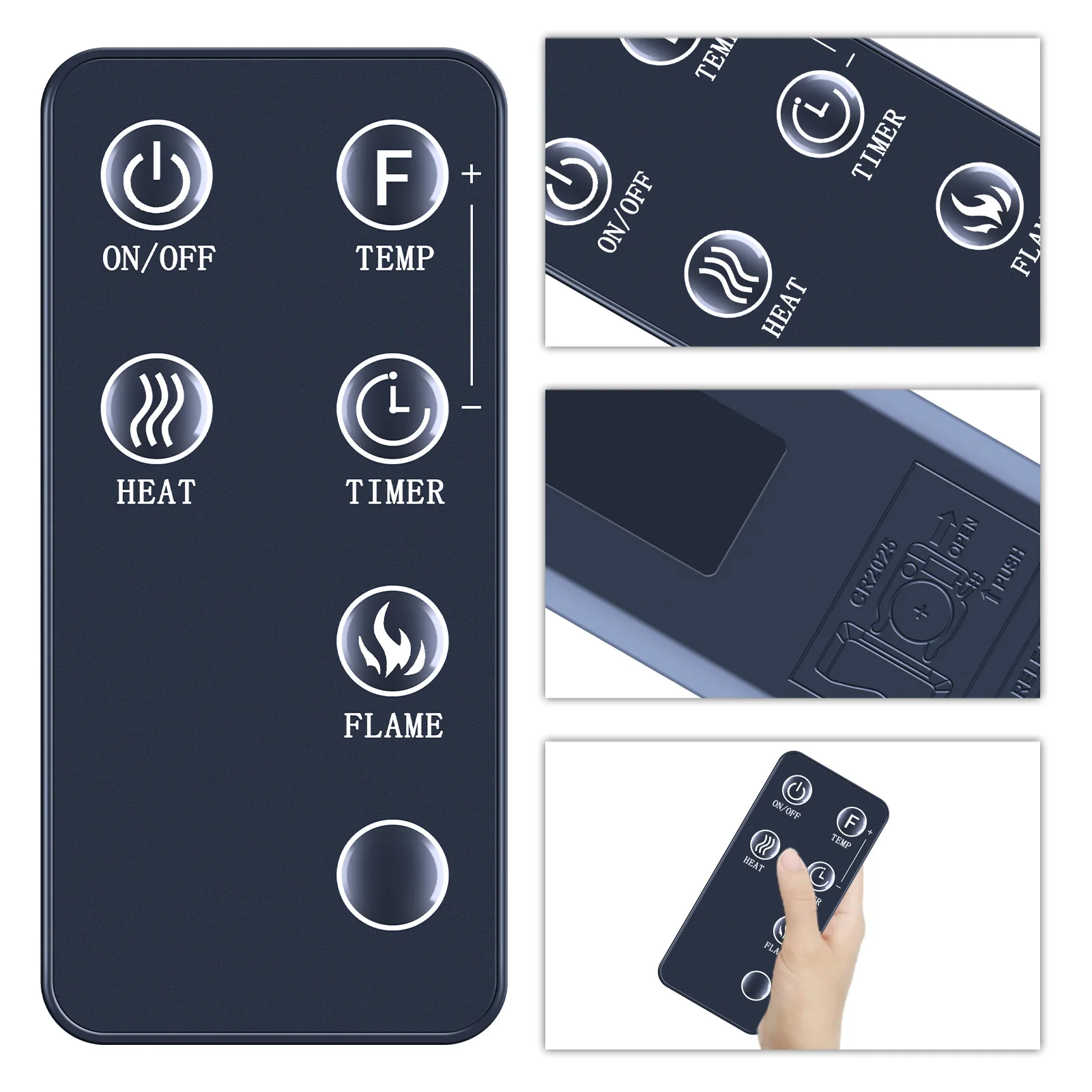 Nuevo Control remoto para chimenea eléctrica Greystone RV 324-000080 324-000142 F2625