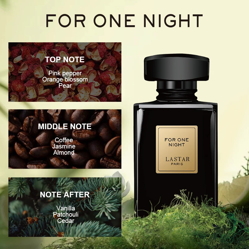 LASTAR Coffret de parfum longue durée, unisexe. Cadeaux de Noël. avec des parfums floraux et woody. Total 110 ml/3,72 fl oz. Pour une utilisation sur les dates.