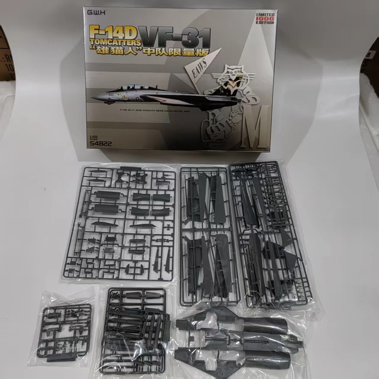 

Great Wall Hobby S4822 1/48 F-14DVF-31 Памятная живопись эскадрильи «Tomcat» Ограниченная серия с 3D-печатью пилота