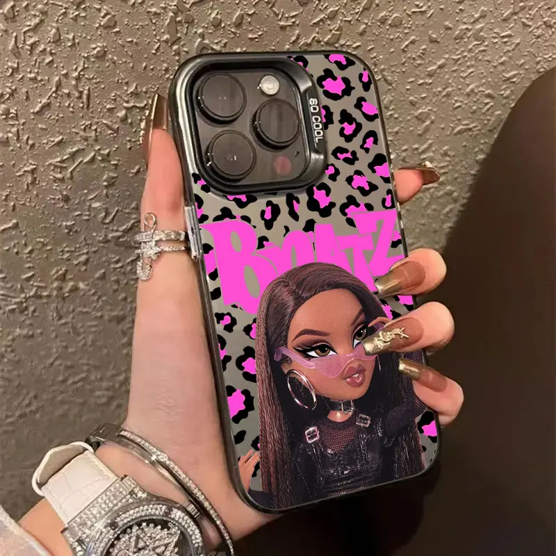 الوردي Bratzs دمى كوكه قضية الهاتف ل Xiaomi Redmi 15 15C 14C 13C 12C 10 A1 A2 A3 A5 9T 9A K60 4G 5G مكافحة سقوط ماتي الغطاء الخلفي #4