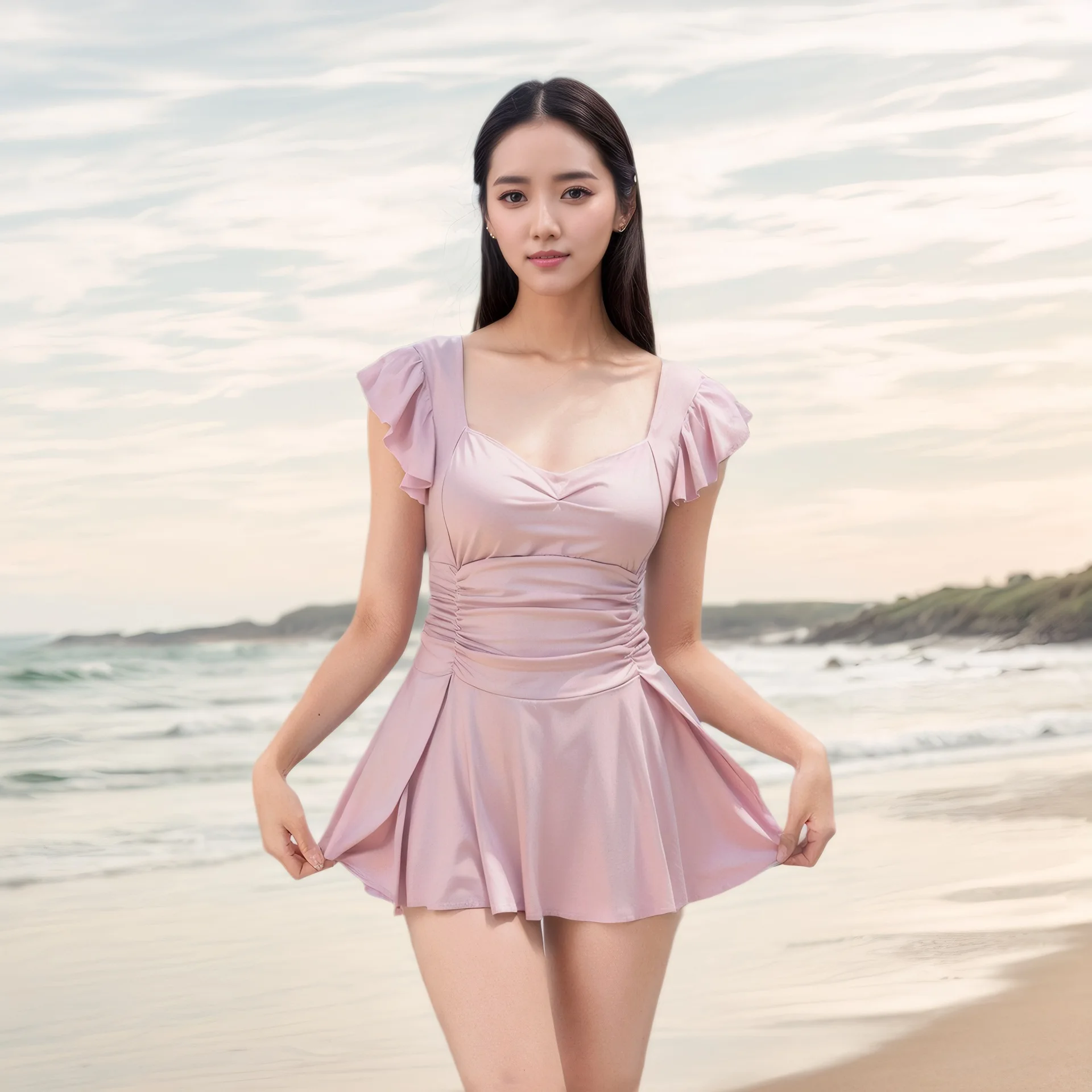 Advanced Style Swimsuit for Women's New One-piece Coverage Slimming and Slimming Vacation Hot Spring Swimsuit One-piece Swimsuit