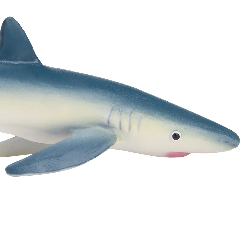 Toymany Simulation Blue Shark Ozean Tier Modell Spielzeug Mini Figuren Puppen Action Figuren Spielzeug Kinder Geschenk Kuchen Dekoration