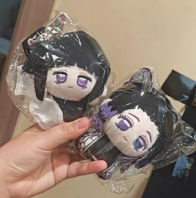 10 سنتيمتر أنيمي شيطان Kochou Shinobu Tsuyuri Kanawo الشكل الكرتون أفخم القاتل لطيف 10 سنتيمتر محشوة تمثال الديكور هدايا عيد الميلاد #5