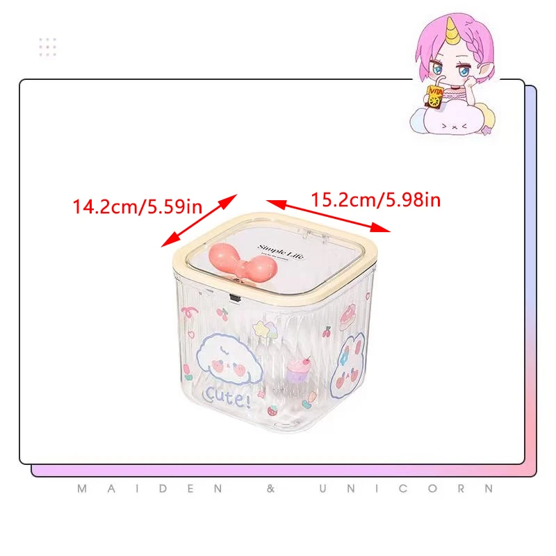 

Прозрачная коробка-органайзер для аксессуаров, многофункциональная коробка для хранения резинок для волос, ювелирных изделий, рабочего стола в ванной комнате с органайзером для хранения