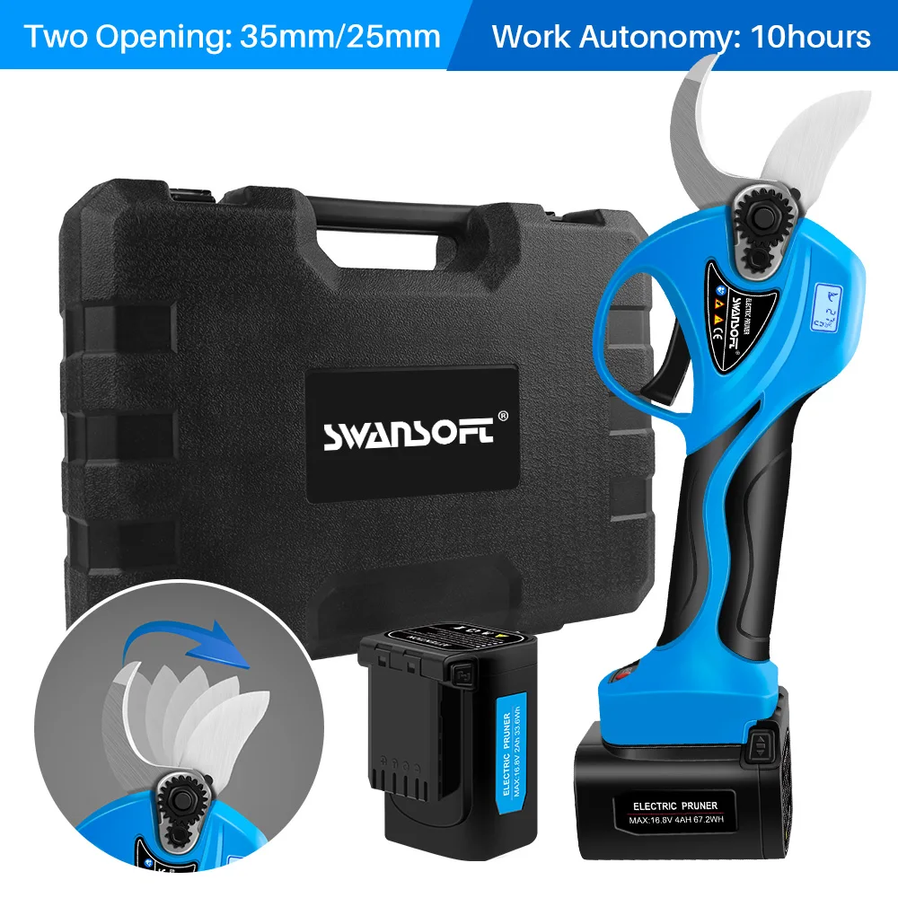 SW-8608 فروع شجرة كهربائية أدوات الحدائق الكهربائية 16.8 فولت المقلم اللاسلكي ليثيوم أيون تشذيب القص مقص فعال
