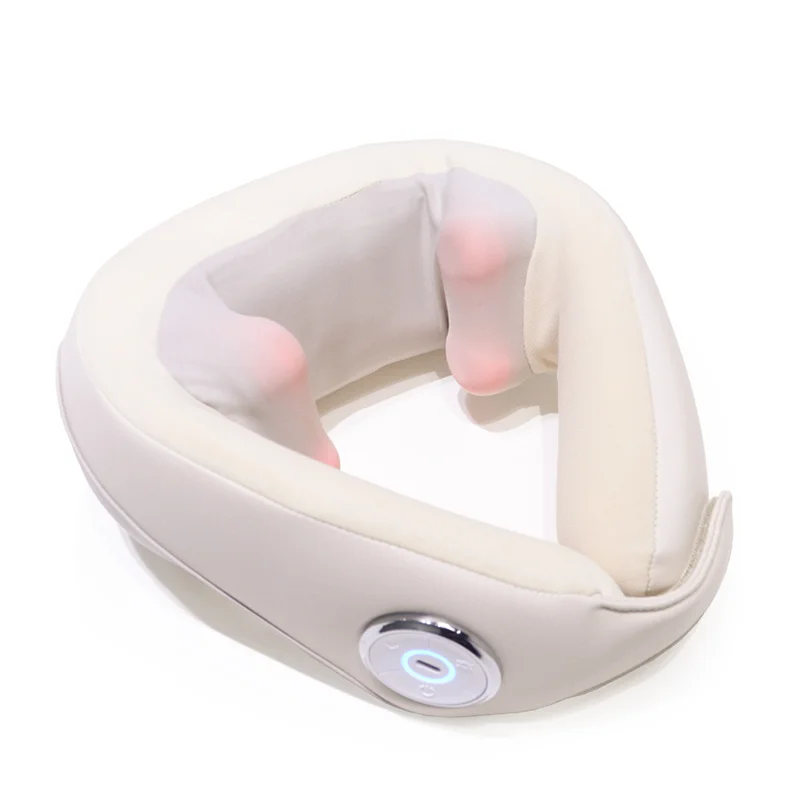 

Intelligent U-Shape Comfortable Massage Pillow Red Light Soothing Warm Compress Deep Kneading Voice Broadcasting Neck Relaxation