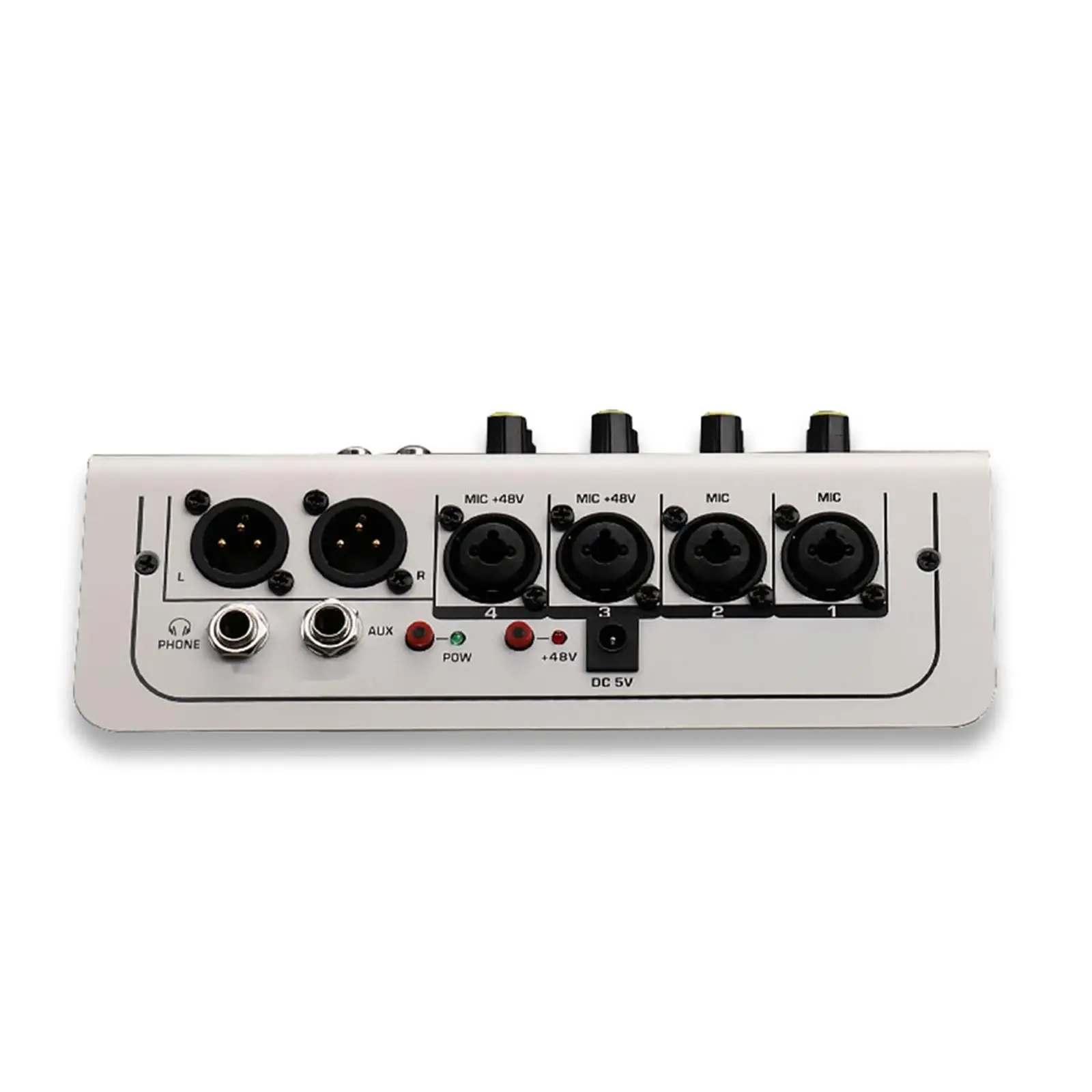 Portable Mixing Console 6 Channel Audio Mixer Board with Effects for Professional Studio PC Podcast Live Broadcast