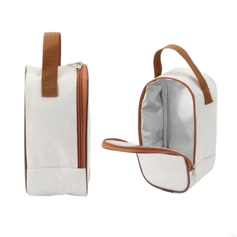 G92C 2Pieces Insulated Carriers With Waterproof Lining For Transporting Yogurts Overnight Oats And Salads